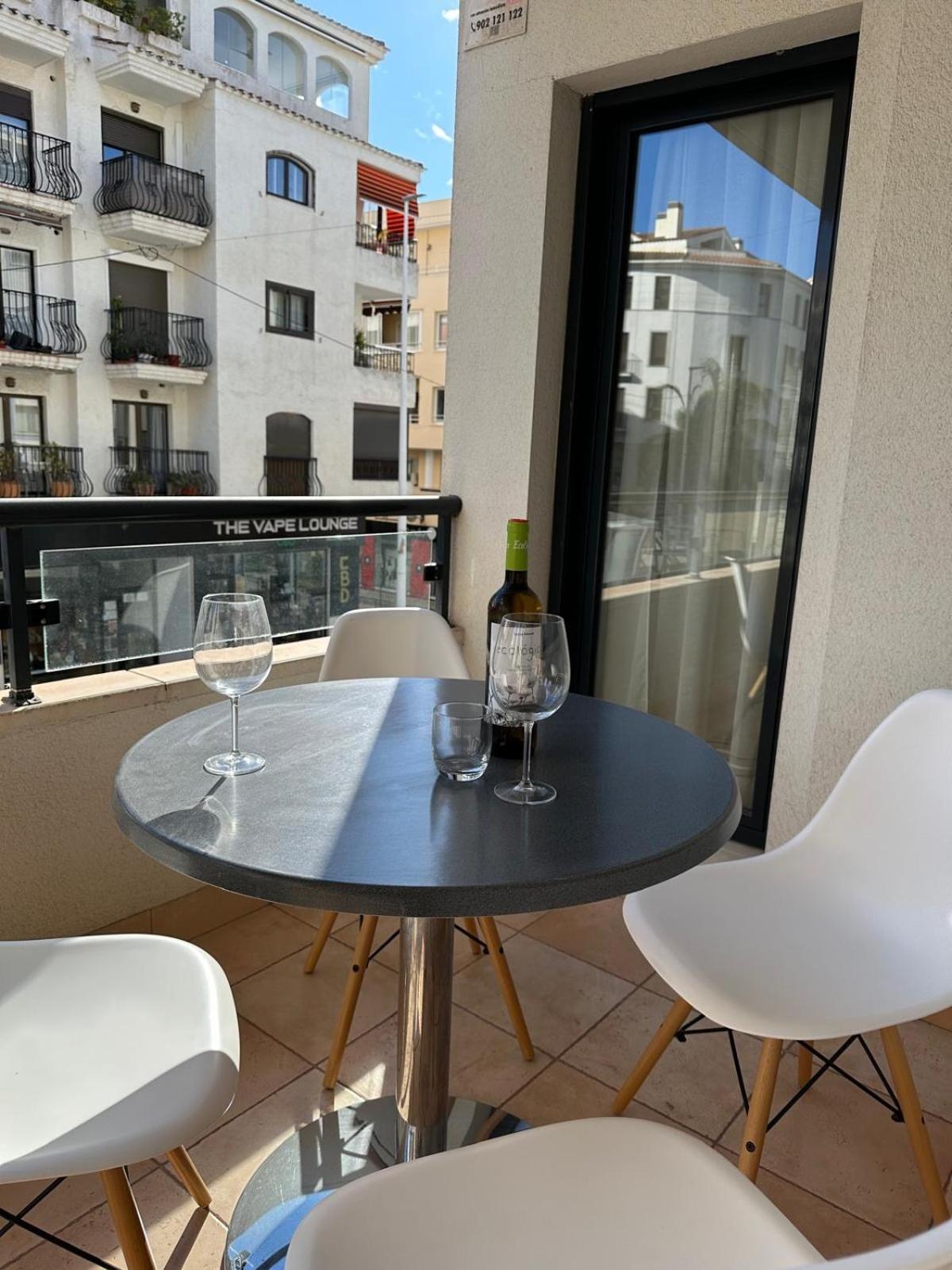 Stadscentrum Moraira Appartement El Sol De Moraira Met Zwembad Exterior foto